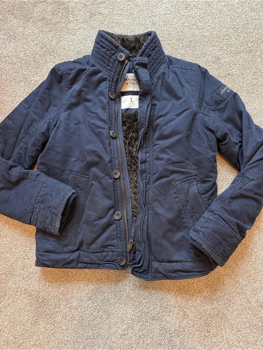 Abercrombie & Fitch Men's Navy Adirondack Jacket